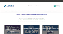 Desktop Screenshot of lowespromocode.com