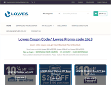 Tablet Screenshot of lowespromocode.com